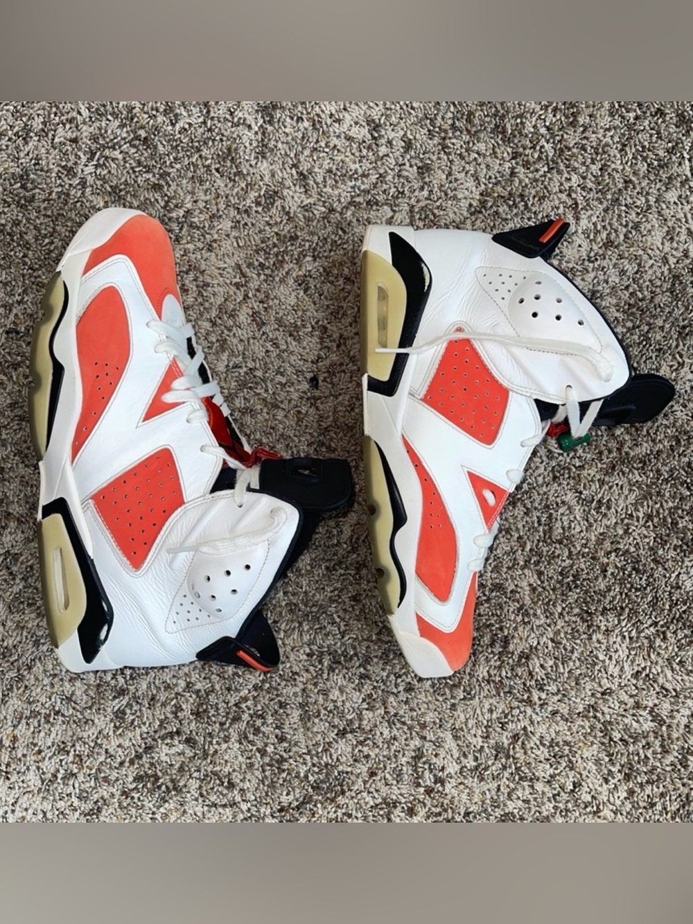 Air Jordan 6 Retro Gatorade Like Mike White 11.5 Miami Hurricanes
